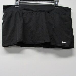 Nike Black Boardskirt Swimsuit Swim Skirt Pickleball Tennis NESS9201 Womens XXL